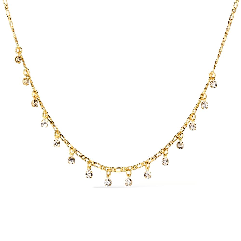 Chocker Dourada Pontos de Luz com Extensor